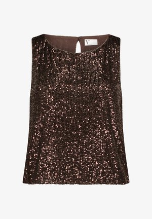 Vera Mont, VERA MONT IM GLITZER-LOOK PAILLETTEN-TOP - Top - rostbraun