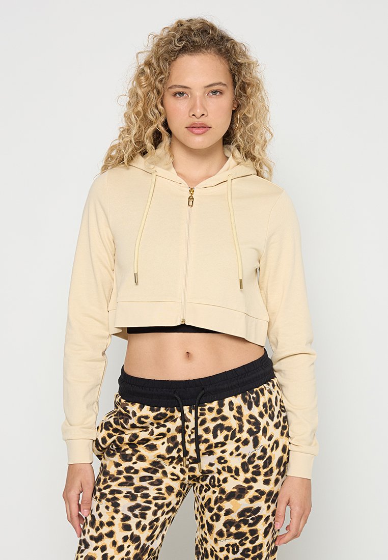 Cavalli Class Sweater met rits beige Cavalli Class Sweater met rits beige