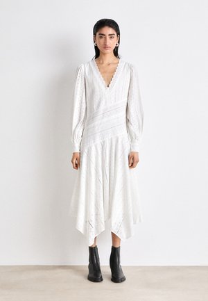 AVIANA BRODERIE DRESS - Vapaa-ajan mekko - off-white