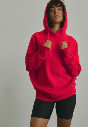 Hoodie - bright red crimson