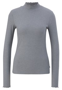 QS MIT ROLLSAUM - Longsleeve - grau meliert