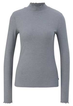 QS, MIT ROLLSAUM - Langarmshirt - grau meliert
