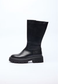 LEATHER - Støvletter - black