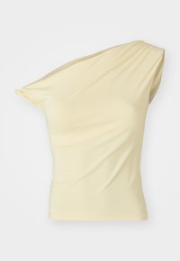 ASYMMETRIC MICRO - T-shirt basic - light yellow
