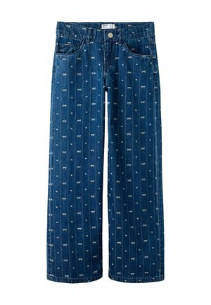 Tiesaus kirpimo džinsai - dark blue denim