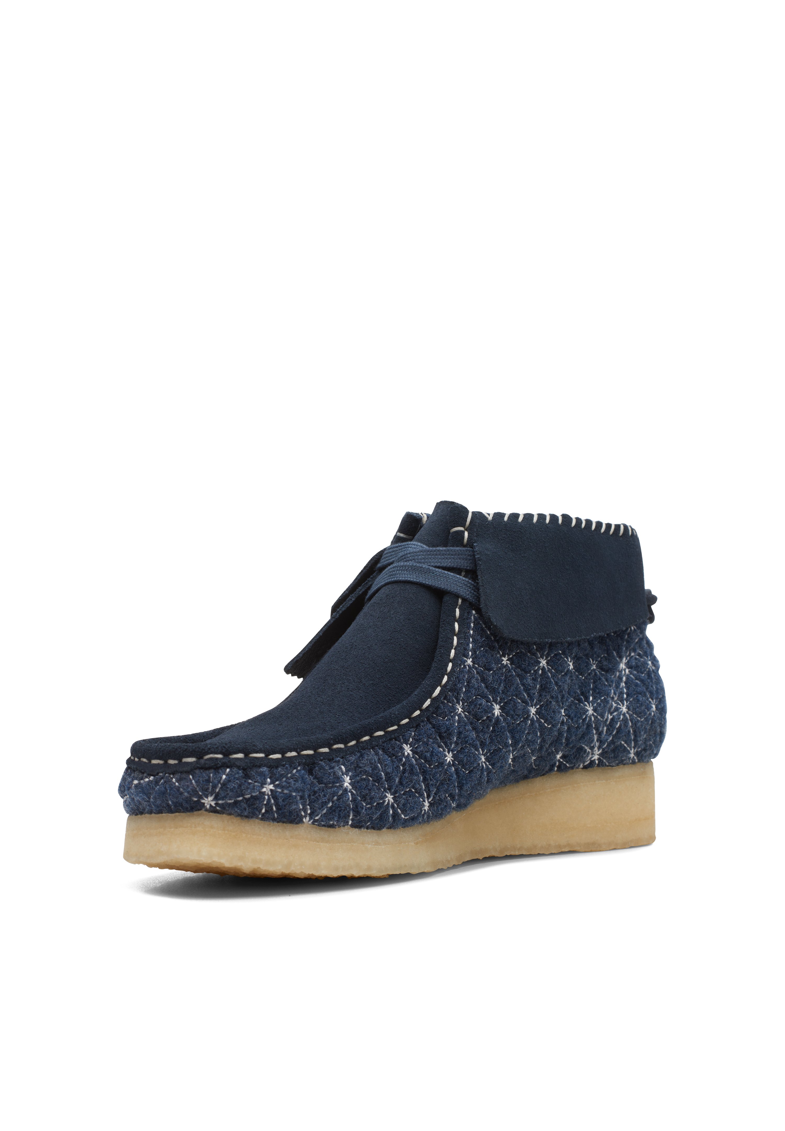 Clarks WALLABEE D - Korte laarzen - dark blue/donkerblauw - Zalando.be