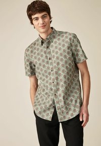 Next SHORT SLEEVE REGULAR FIT - Vapaa-ajan kauluspaita - green