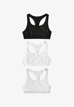 Next, RACER BACK CROP 3 PACK - Top - black&white