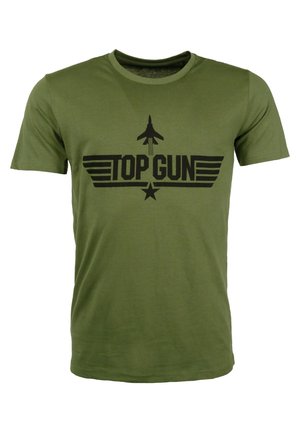 Print T-shirt - olive