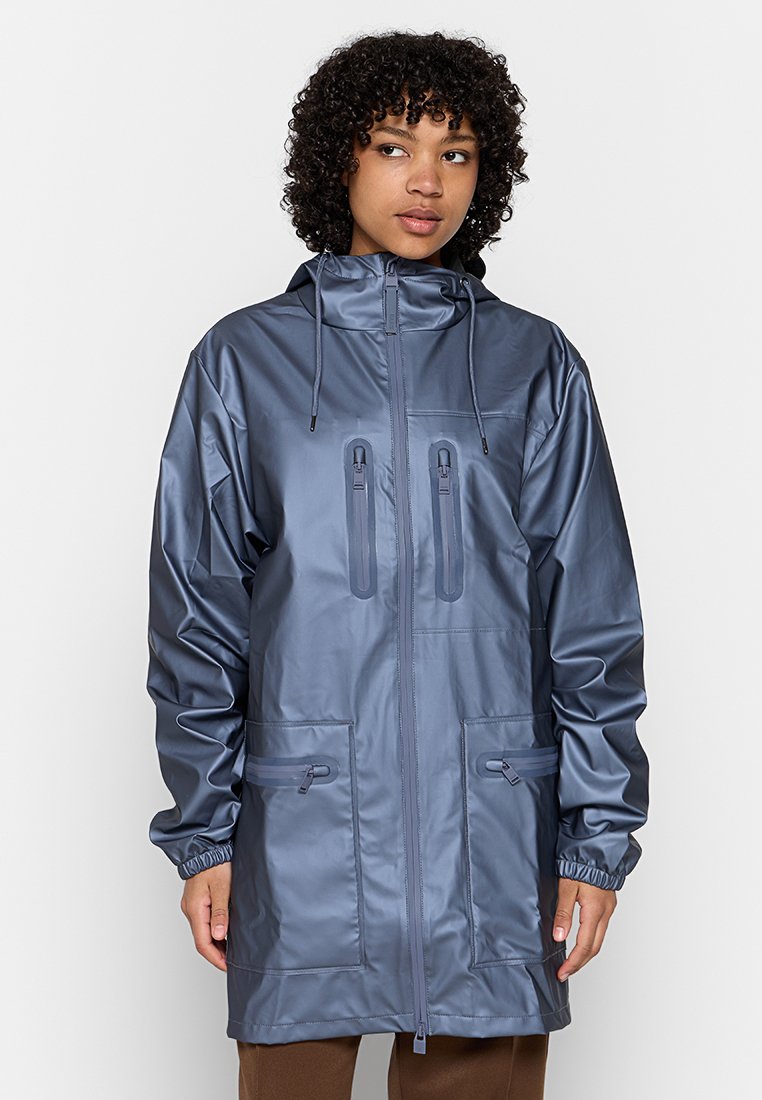 Rains Regenjacke / wasserabweisende Jacke blau