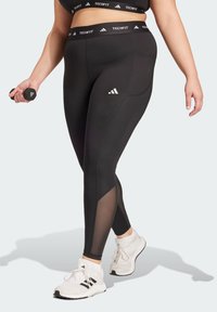 adidas Performance TECHFIT STASH POCKET FULL-LENGTH PLUS SIZE - Leggings - black