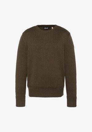 Schott, PULL COL ROND MAILLE FANTAISIE - Pullover - vert
