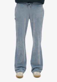 Superdry - WIDE LEG JOGGERS - Stoffhose - tidal blue Thumbnail-Bild 1