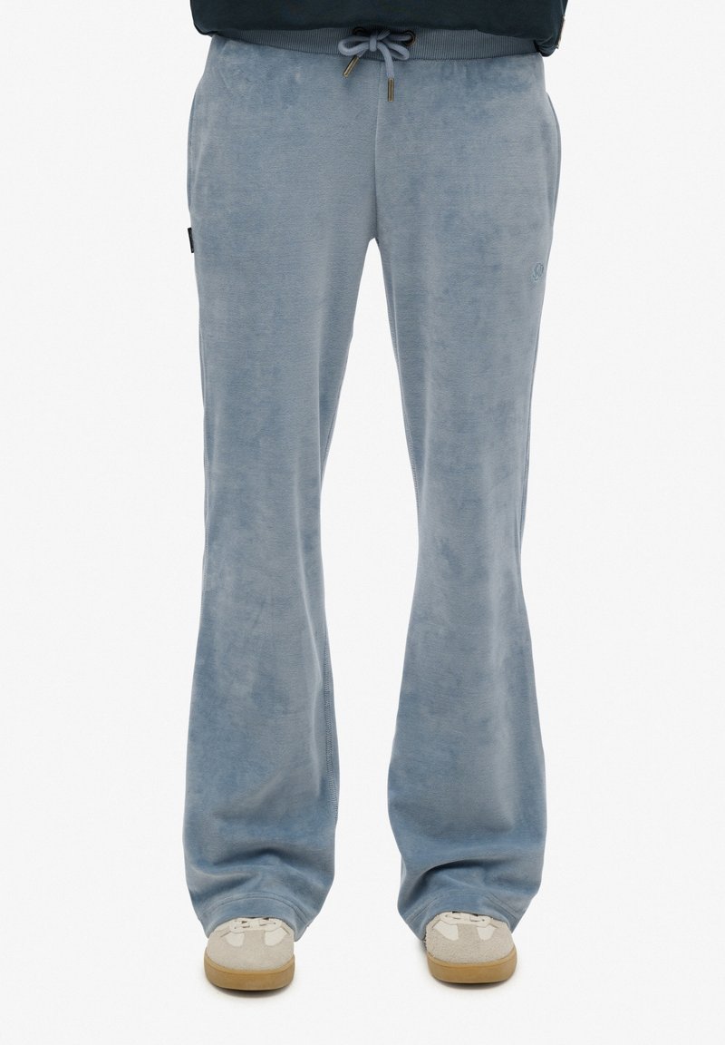 Superdry - WIDE LEG JOGGERS - Stoffhose - tidal blue, Vergrößern