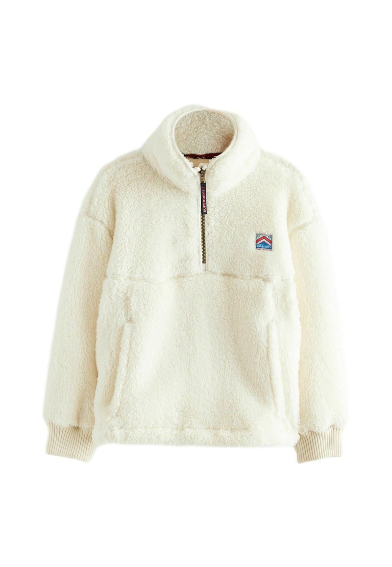 Superdry & Co 1/4 ZIP - Fliisdžemper - white