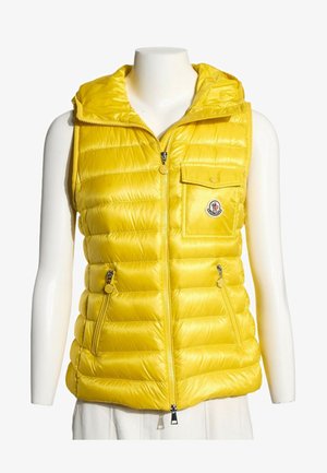 MONCLER, SLEEVELESS PUFFER YELLOW - Veste sans manches - yellow