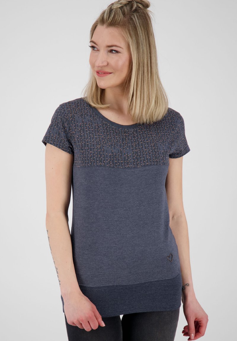 alife & kickin CORAAK - T-shirt imprimé - marine