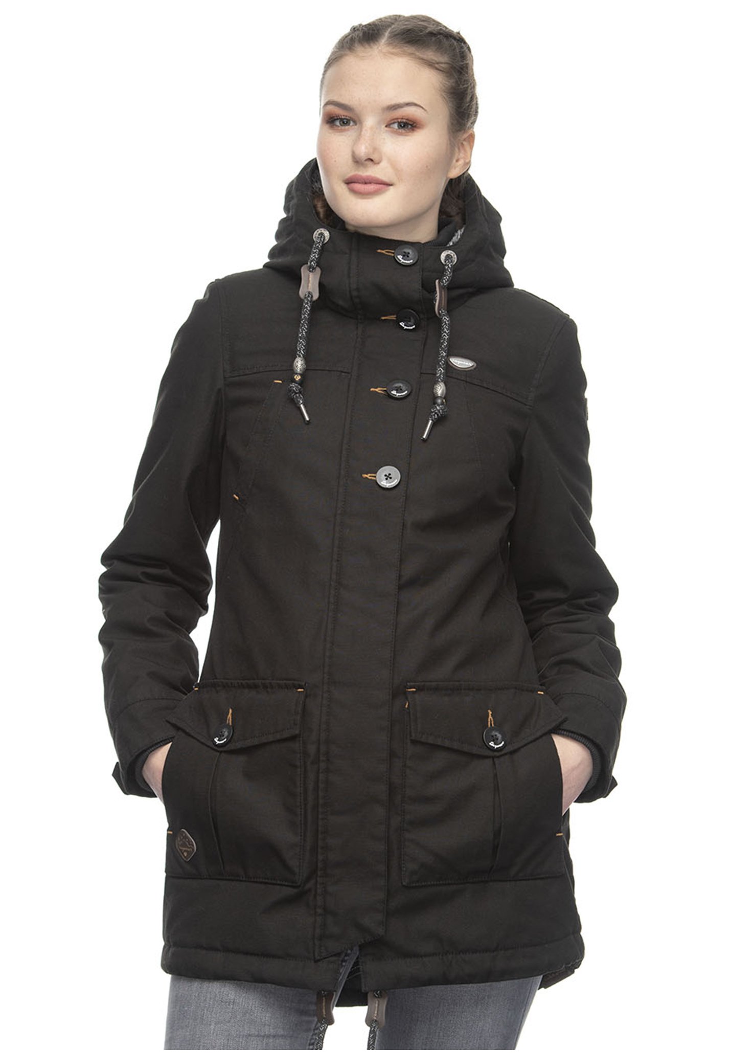 Ragwear JANE - Abrigo de invierno - black/negro - Zalando.es