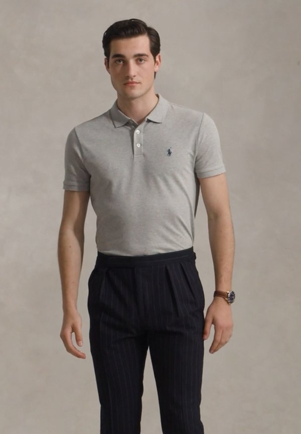 CUSTOM SLIM FIT STRETCH MESH POLO SHIRT - Polo shirt - andover heather3