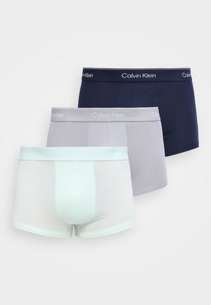 LOW RISE TRUNK ICON COTTON STRETCH 3 PACK - Trunks - grey/mint/dark blue