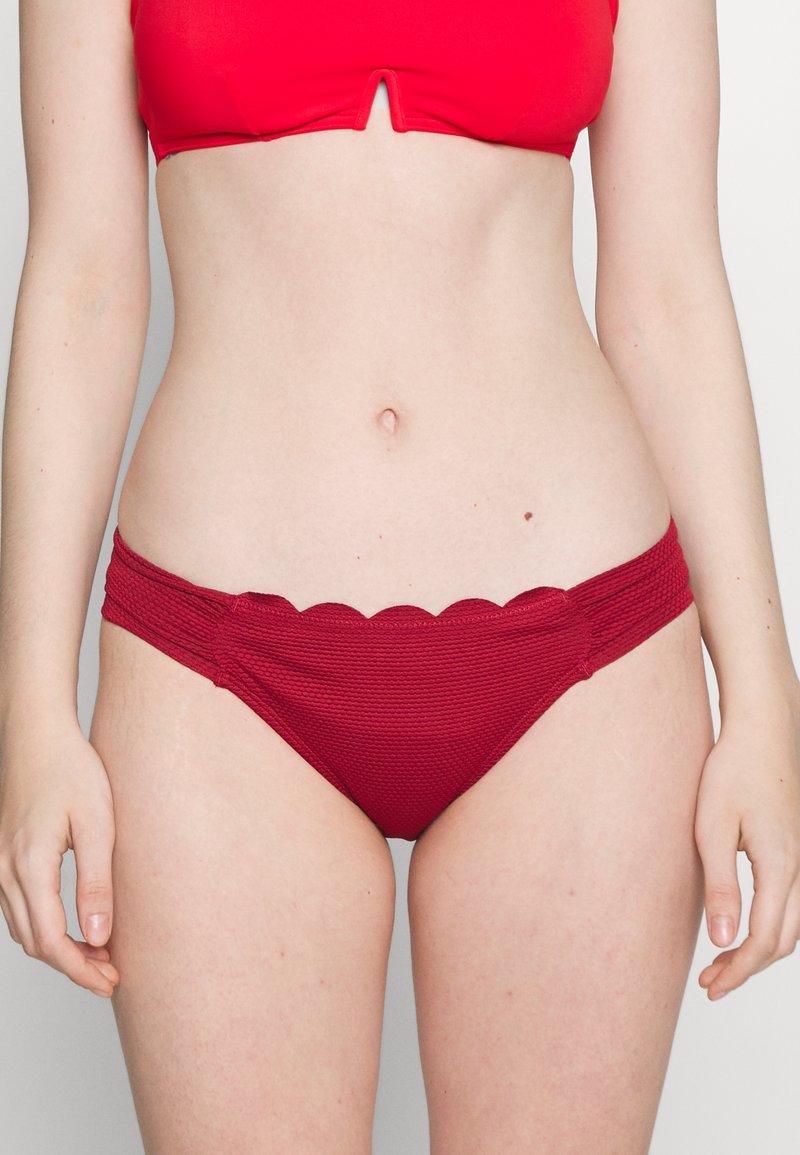 Hunkemöller SCALLOP RIO - Κάτω μέρος μπικίνι - red