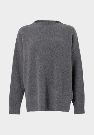HIGH NECK LONG SLEEVE - Pullover - dark grey melange