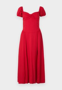 On/Off-the-Shoulder Drop-Waist Dress - Hverdagskjole - ribbon red