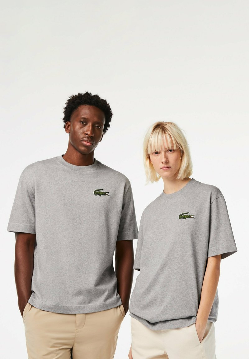 Lacoste TEE-HOMME - T-shirt basic/szary melan?� - Zalando.pl