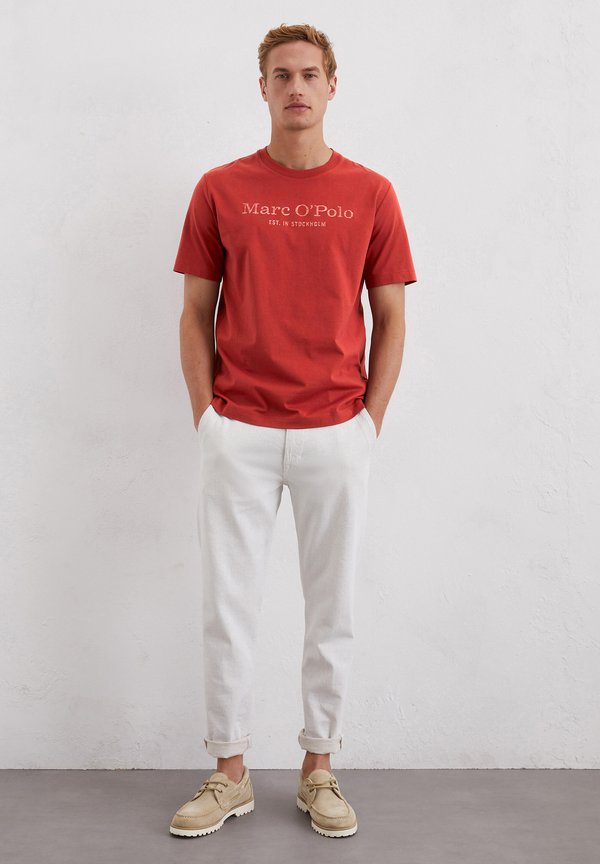 SHORT SLEEVE CREW NECK CLASSIC INSIDE CHEST - Print T-shirt - tall poppy3