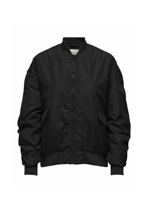 RUNDHALS ÄRMELBÜNDCHEN - Chaquetas bomber - black