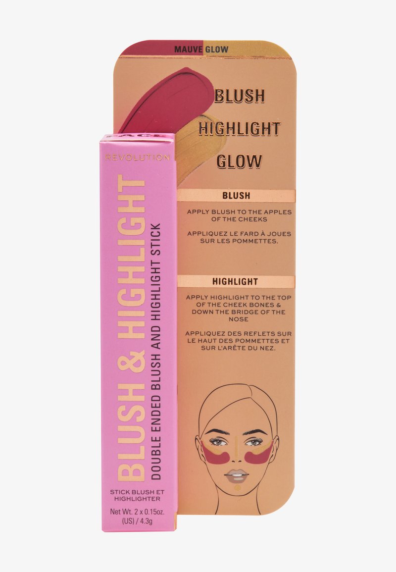 Makeup Revolution REVOLUTION BLUSH & HIGHLIGHT STICK Blusher mauve