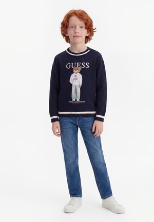 Guess, LS SWEATER - Maglione - smart blue
