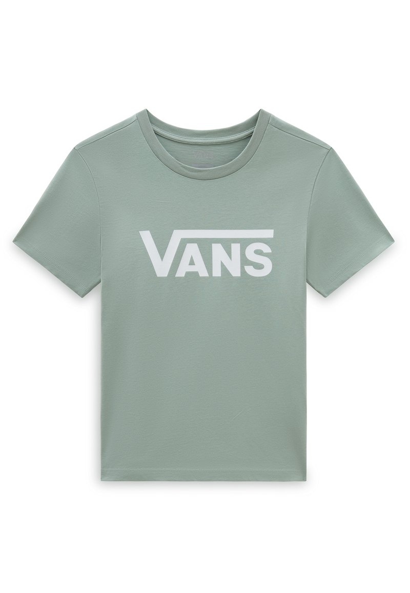 Vans FLYING V CREW - Camiseta estampada - iceberg green
