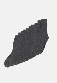 Unselected, dark grey melange