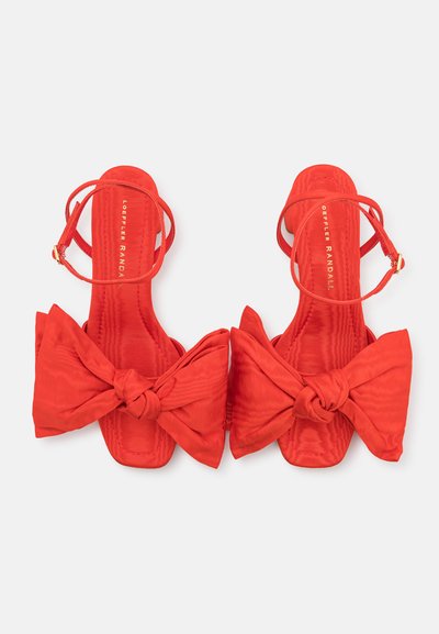 Loeffler Randall CARMEN BOW - Sandaalit nilkkaremmillä - red