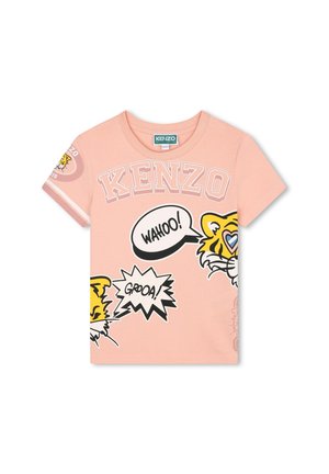 AVEC IMPRIMÉS TIGRE - T-shirt imprimé - nude