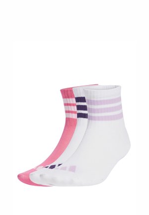3 PAIRS - Sportsocken - white white pink fusion