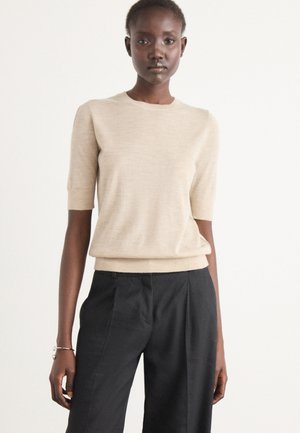 BOSS FARBELLA - T-shirt basic - light beige