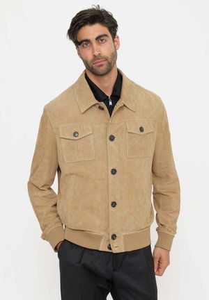 Peuterey Giacca di pelle - beige