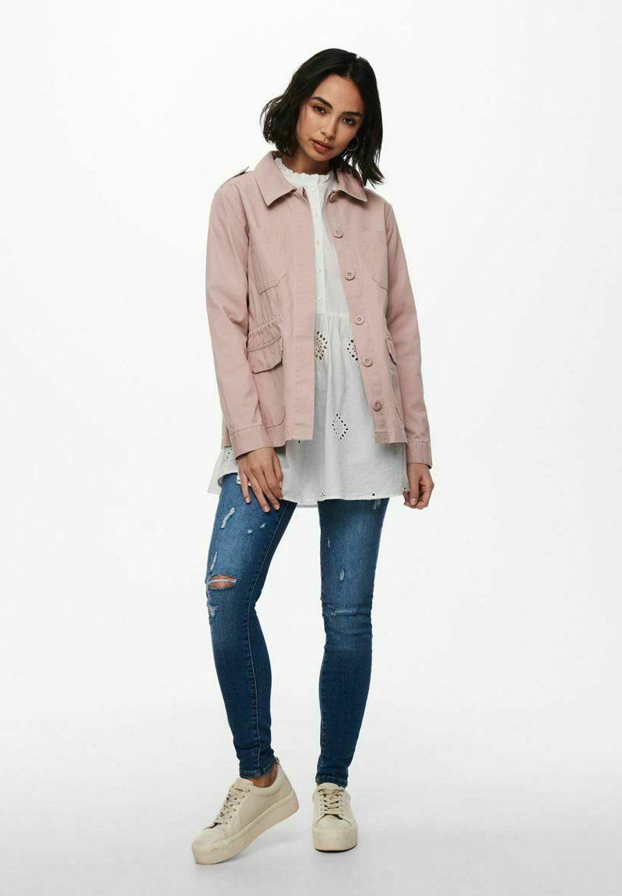 blush utility jacket