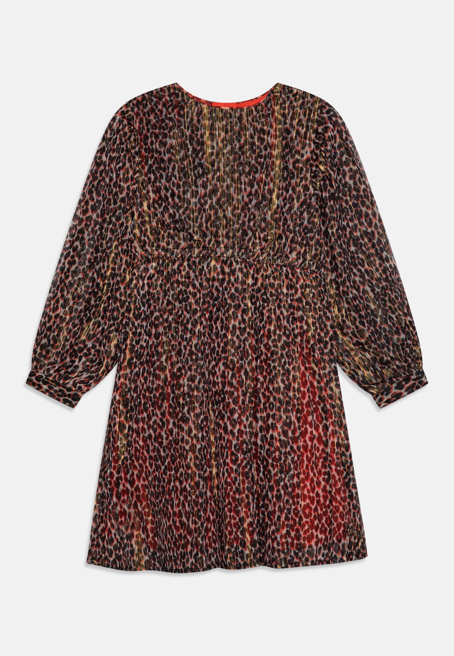 open lace back dress Holiday Leopard Dress