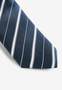 Next PATTERN - Cravate - navy blue white stripe