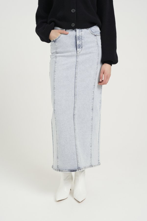 TILLIA LONG SKIRT - Denim skirt