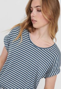 ONLY MOSTER STRIPE S/S NOOS - Print T-shirt - blue mirage