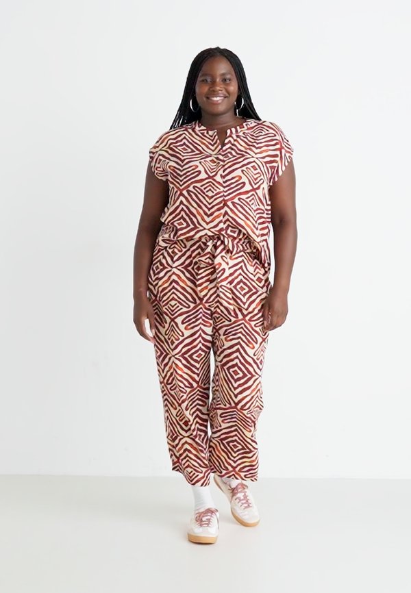 CARSHILLA AOP BS - Blouse - hot chocolate2