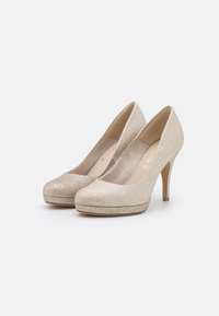Tamaris Plateaupumps - light gold glam