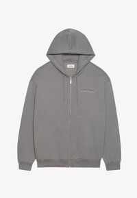 Sweat droit zippé à capuche en coton mélangé Gris Gant - Homme | Place des Tendances Sweat droit zippé à capuche en coton mélangé Gris Gant - Homme | Place des Tendances