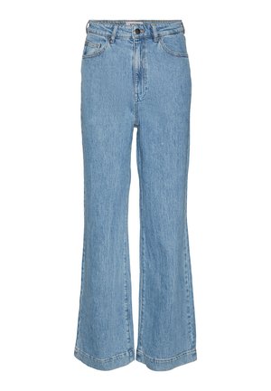 Aware VMREBECCA WIDE - Relaxed fit jeans - light blue denim
