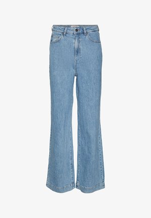 Aware VMREBECCA WIDE - Blugi loose fit - light blue denim
