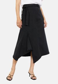 Soyaconcept KIMBERLY - Fustă în formă de A - dark grey denim
